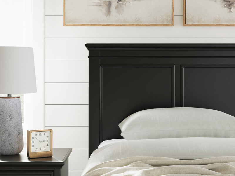 Lanolee Black Twin Panel Storage Bed - B687B21