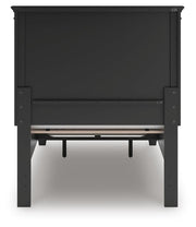 Lanolee Black Twin Panel Storage Bed - B687B21