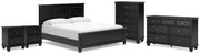 Lanolee California King Panel Bed, Dresser, Chest and 2 Nightstands - B687B32