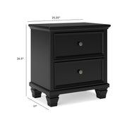 Lanolee California King Panel Bed, Dresser, Chest and 2 Nightstands - B687B32