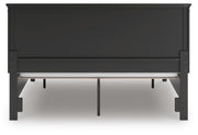 Lanolee California King Panel Storage Bed and Dresser in Black - PKG023922