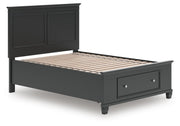 Lanolee Full Panel Storage Bed, Dresser and Chest in Black - PKG023911
