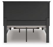 Lanolee Full Panel Storage Bed, Dresser and Chest in Black - PKG023911