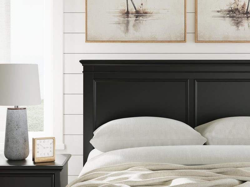 Lanolee Full Panel Storage Bed, Dresser and Chest in Black - PKG023911