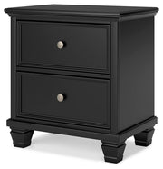 Lanolee Full Panel Storage Bed, Dresser and Nightstand in Black - PKG023910
