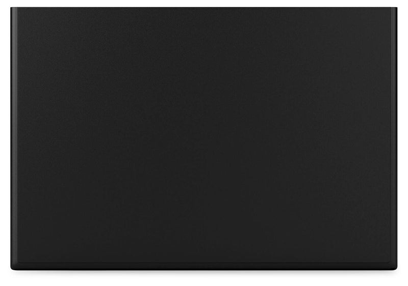 Lanolee Full Panel Storage Bed, Dresser, Mirror and Nightstand in Black - PKG023909