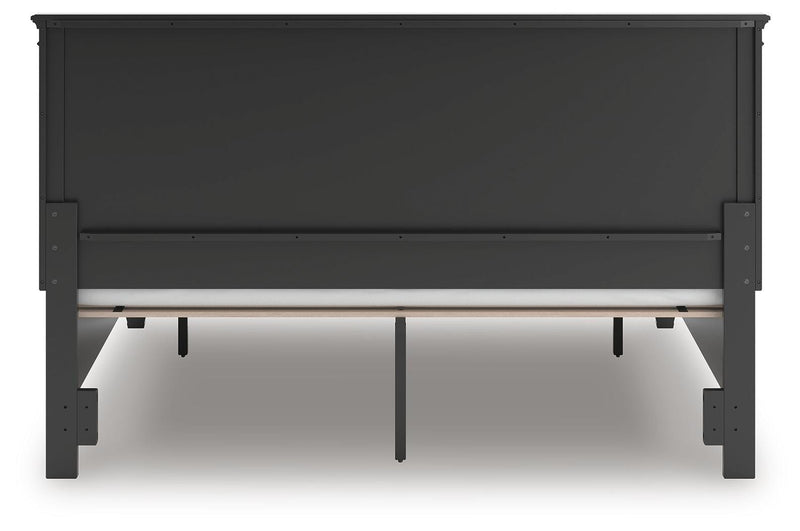 Lanolee King Panel Storage Bed, Dresser and Nightstand in Black - PKG023920