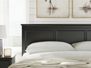 Lanolee King Panel Storage Bed, Dresser and Nightstand in Black - PKG023920
