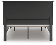 Lanolee Queen Panel Storage Bed, Dresser and Mirror in Black - PKG023913