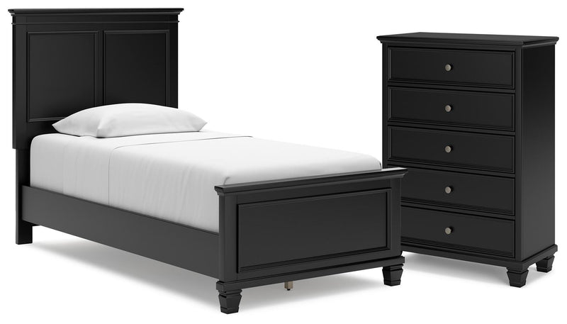 Lanolee Twin Panel Bed and Chest - B687B30