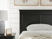 Lanolee Twin Panel Storage Bed, Dresser and Mirror in Black - PKG023903