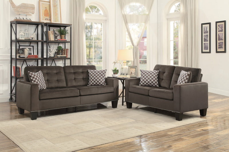 Lantana Chocolate Living Room Set - Gate FurnitureLiving Room Set