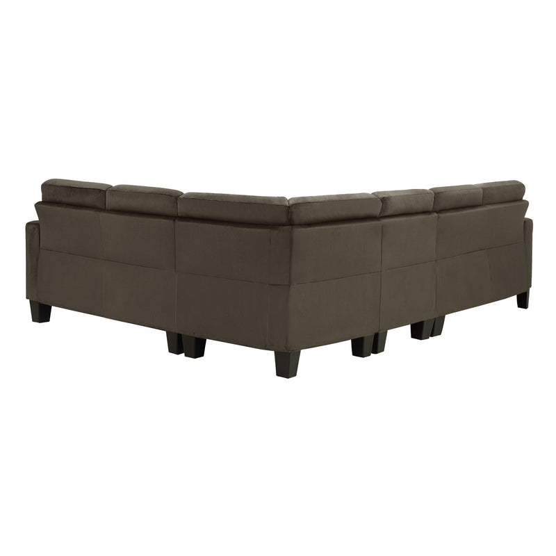 Lantana Chocolate Reversible Sectional - Gate FurnitureSectional