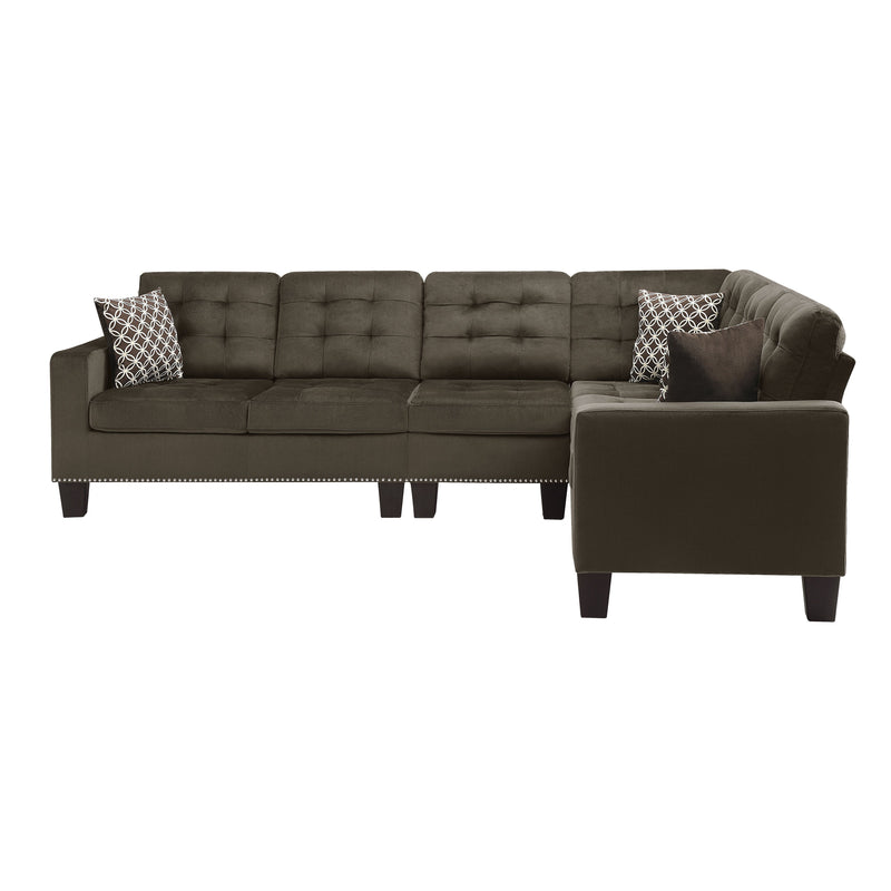 Lantana Chocolate Reversible Sectional - Gate FurnitureSectional