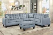 Lantana New Gray Reversible Sectional - Gate FurnitureSectional