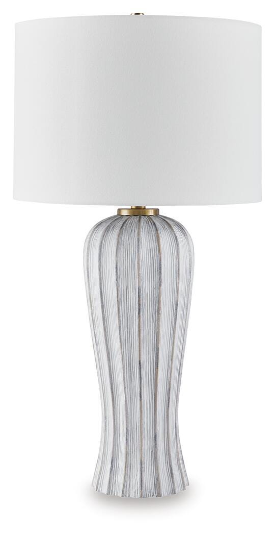 Lanwell Antique Gray Table Lamp - L235894