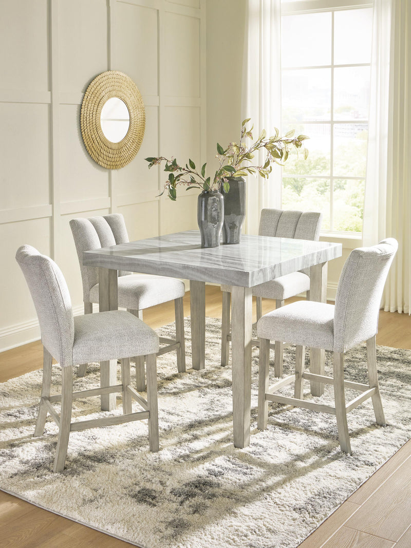 Larawyn Counter Height Dining Table and 4 Barstools - PCD575D2