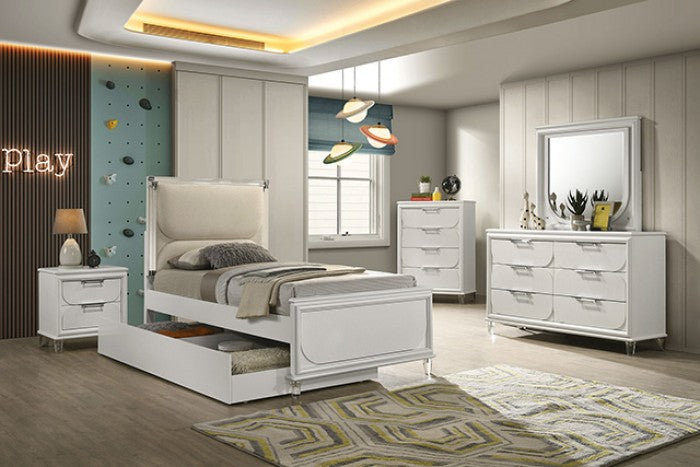Lareina Pearl White Mirror - FM72081WH-M