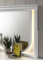 Lareina Pearl White Mirror - FM72081WH-M