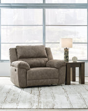 Laresview Fossil Reclining Loveseat and Oversized Recliner - 37203U2