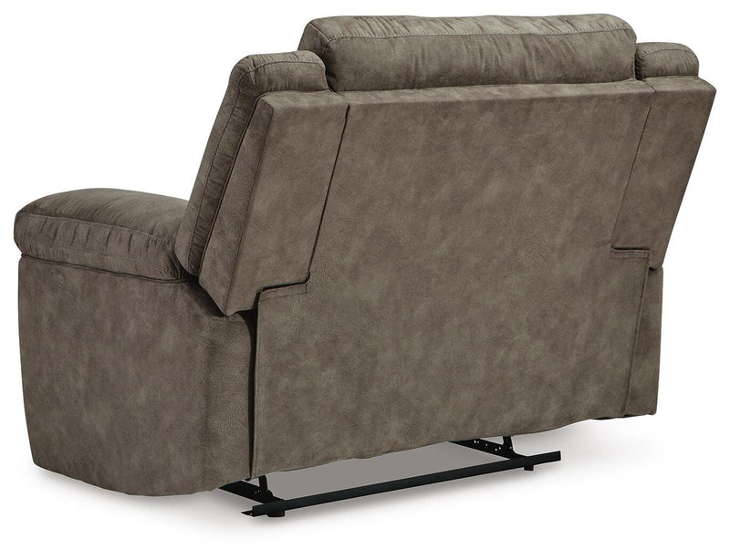 Laresview Fossil Reclining Loveseat and Oversized Recliner - 37203U2