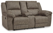 Laresview Fossil Reclining Loveseat and Oversized Recliner - 37203U2