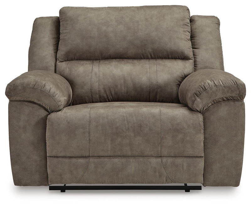 Laresview Fossil Reclining Sofa and Oversized Recliner - 37203U3