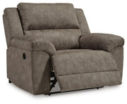 Laresview Fossil Reclining Sofa and Oversized Recliner - 37203U3