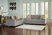 Larimer Sofa and Loveseat in Iron - PKG024688