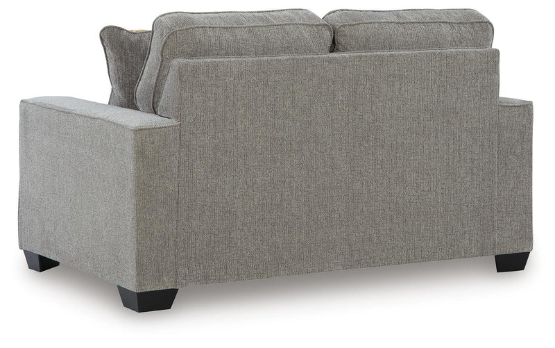 Larimer Sofa and Loveseat in Iron - PKG024688