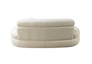 Larissa Ivory Boucle Loveseat - Gate FurnitureLoveseat