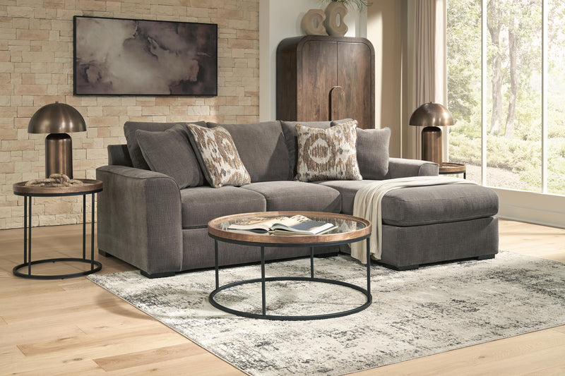 Larson Levee Espresso 2-Piece Sectional Sofa Chaise - PC86205S3