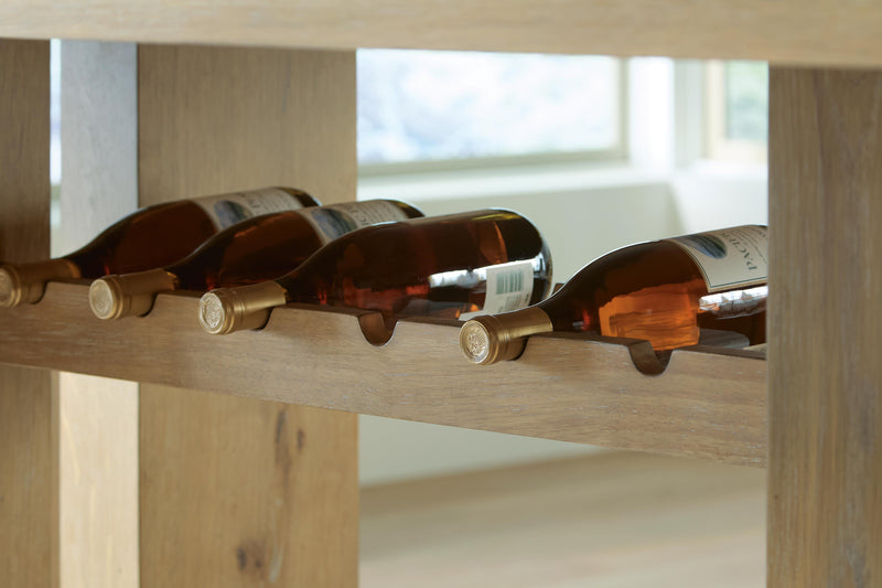 Lasinger Counter Height Dining Table and 4 Barstools in Light Brown - PKG026593