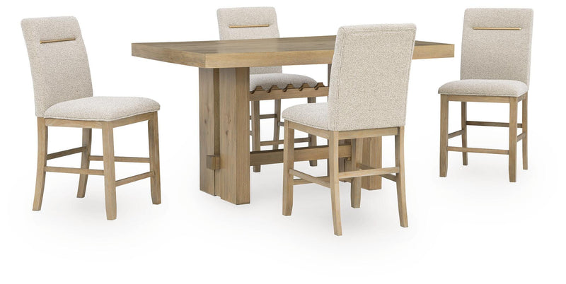 Lasinger Counter Height Dining Table and 4 Barstools - PCD852D2