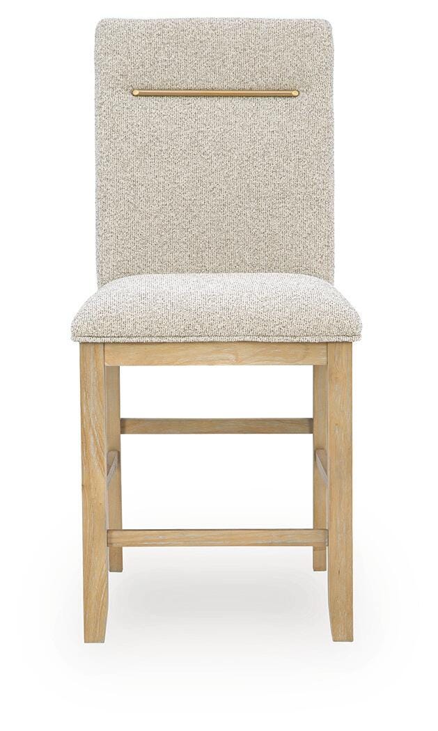 Lasinger Light Brown Counter Height Barstool, Set of 2 - PCD852-124