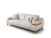 Latte 3-pieces (Sofa & Loveseat & Chair) Livingroom Set in Cream - 200-ST-LAT-HENRY06-321