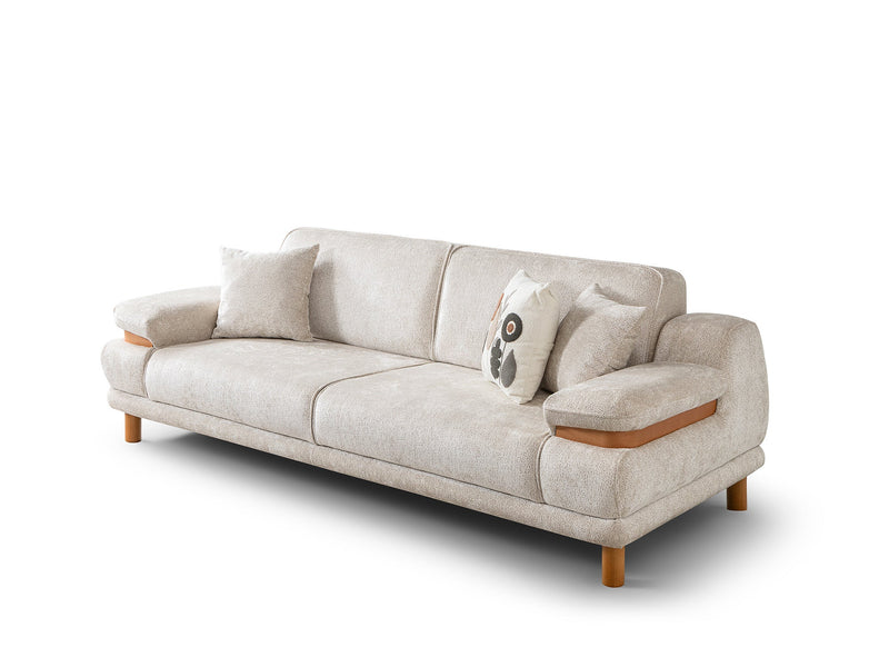 Latte 3-pieces (Sofa & Loveseat & Chair) Livingroom Set in Cream - 200-ST-LAT-HENRY06-321