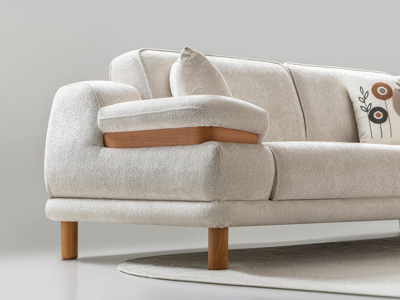 Latte 3-pieces (Sofa & Loveseat & Chair) Livingroom Set in Cream - 200-ST-LAT-HENRY06-321