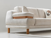 Latte Convertible Loveseat in Cream - 200-ST-LAT-HENRY06-2