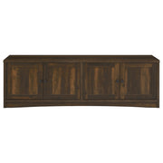 Laughlin 4-door Engineered Wood 78-inch TV Stand Dark Pine - 724123