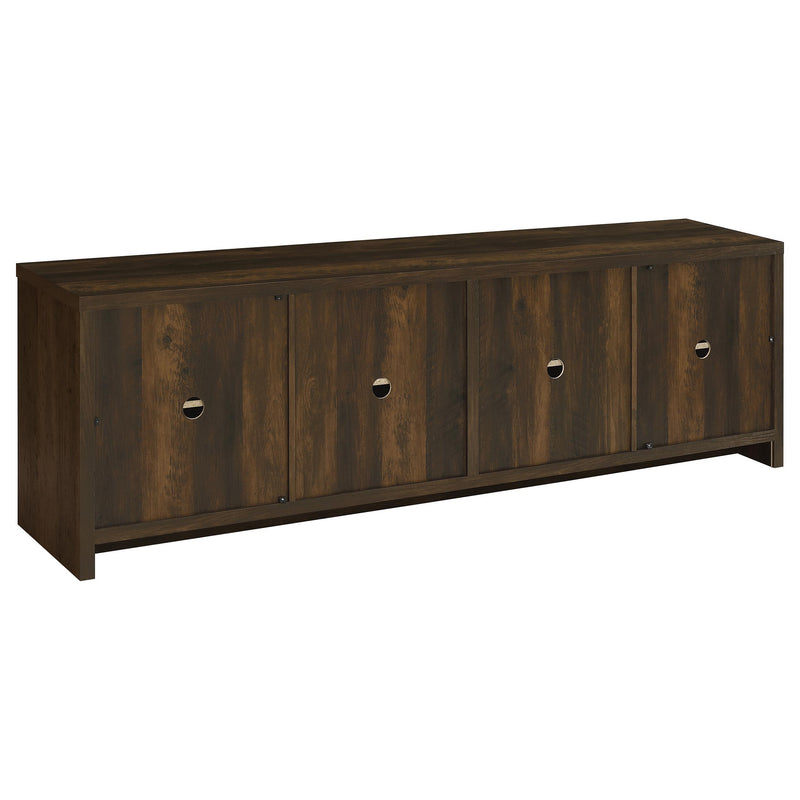 Laughlin 4-door Engineered Wood 78-inch TV Stand Dark Pine - 724123