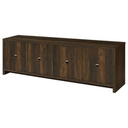 Laughlin 4-door Engineered Wood 78-inch TV Stand Dark Pine - 724123
