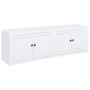 Laughlin 4-door Engineered Wood 78-inch TV Stand White - 724113