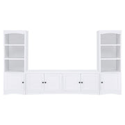 Laughlin 4-door Engineered Wood 78-inch TV Stand White - 724113