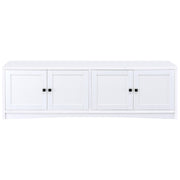 Laughlin 4-door Engineered Wood 78-inch TV Stand White - 724113