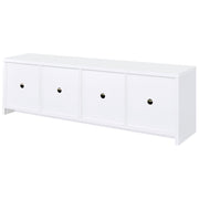 Laughlin 4-door Engineered Wood 78-inch TV Stand White - 724113