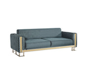 Laura 3-pieces (Sofa & Loveseat & Chair) Livingroom in Cream - Brown - 200-ELIF-LAU-A612-321