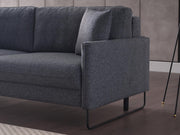 Laura Comfort 3 Seat Sleeper (Nasa Navy Blue) 2 Pieces - Gate FurnitureSleeper Sofa