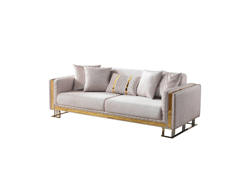 Laura Convertible Loveseat in Cream - 200-ELIF-LAU-A611-2