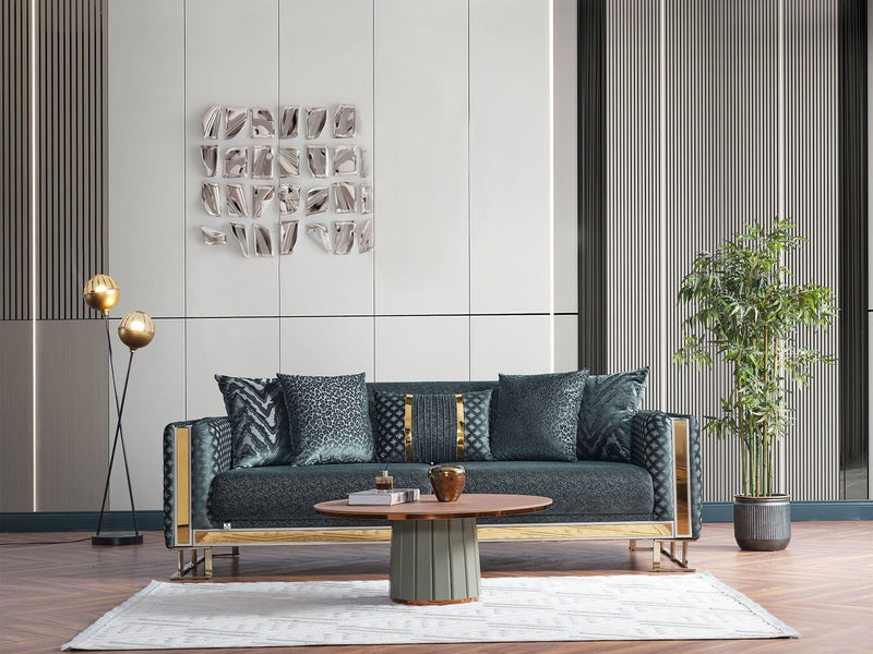 Laura Convertible Sofa in Green - 200-ELIF-LAU-A610-3
